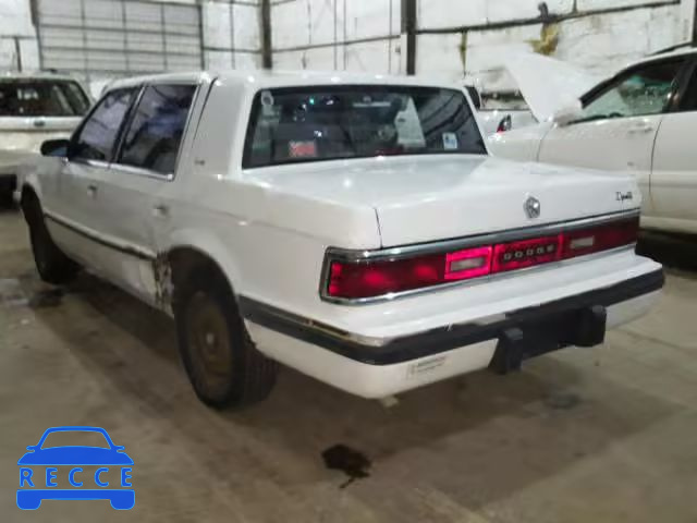 1991 DODGE DYNASTY 1B3XC46R8MD185871 image 2