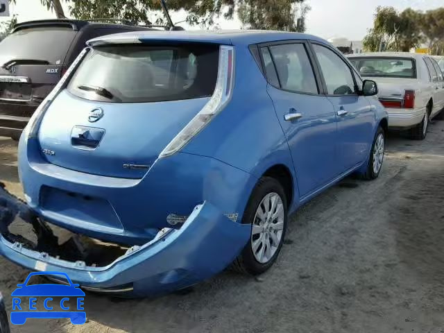 2014 NISSAN LEAF S 1N4AZ0CP5EC336743 зображення 3