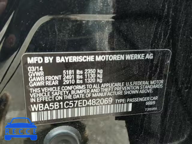 2014 BMW 535 I WBA5B1C57ED482069 Bild 9