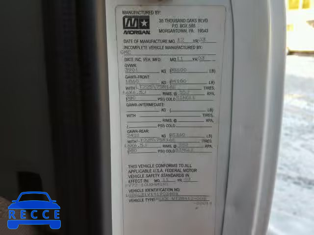 2004 GMC SAVANA CUT 1GDGG31V141903484 зображення 9