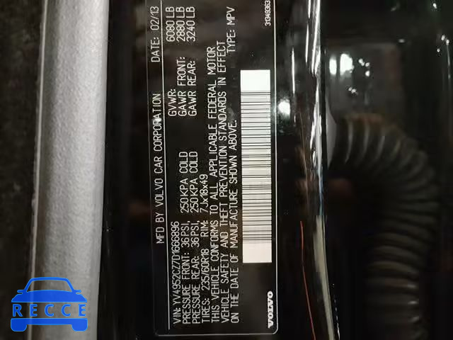 2013 VOLVO XC90 3.2 YV4952CZ7D1666896 image 9