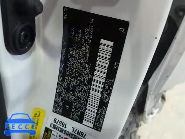2012 TOYOTA SEQUOIA PL 5TDYY5G11CS041486 image 9