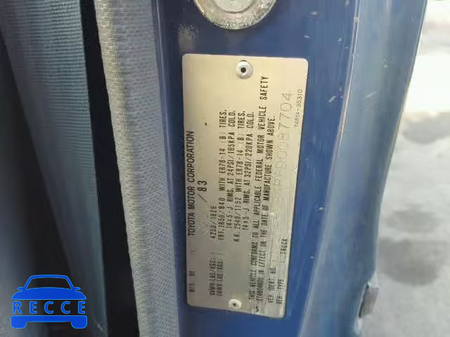 1983 TOYOTA PICKUP 1/2 JT4RN34R6D0087704 image 9