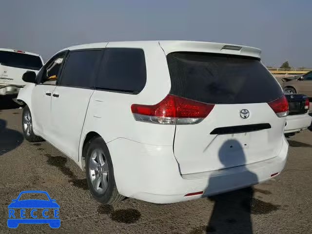 2013 TOYOTA SIENNA BAS 5TDZK3DC8DS391361 image 2