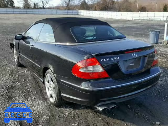 2007 MERCEDES-BENZ CLK 550 WDBTK72F17T072916 image 2