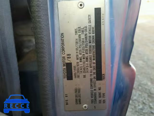 1988 TOYOTA PICKUP 1/2 JT4RN50R1J5141135 image 9