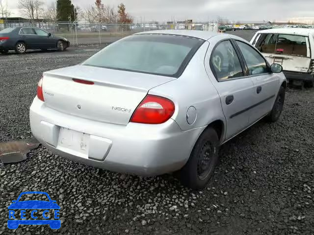 2004 DODGE NEON BASE 1B3ES26CX4D624580 зображення 3