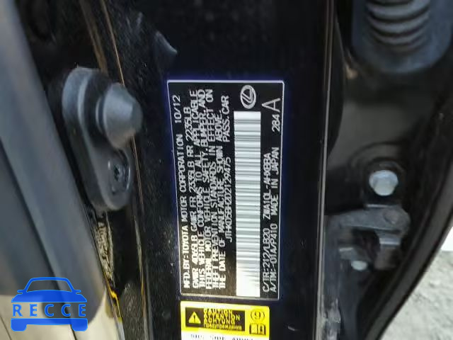 2013 LEXUS CT 200 JTHKD5BH2D2129475 Bild 9