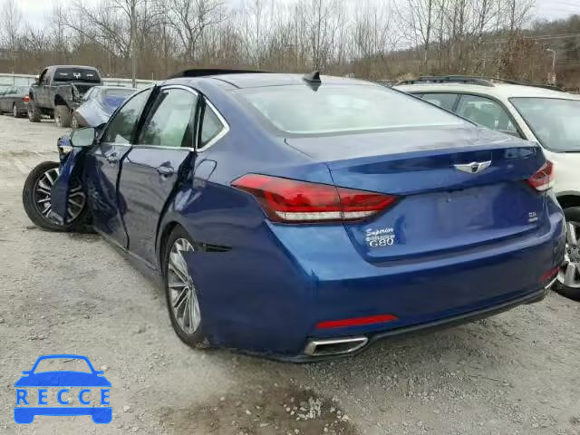 2017 GENESIS G80 BASE KMHGN4JE7HU180482 image 2