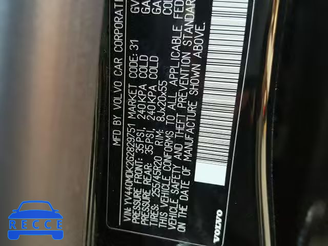 2016 VOLVO XC60 T5 YV440MDK2G2829751 image 9