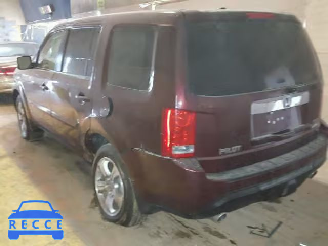 2013 HONDA PILOT EXLN 5FNYF4H7XDB032620 image 2