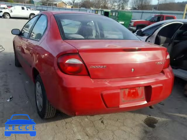 2004 DODGE NEON BASE 1B3ES26C64D530261 image 2