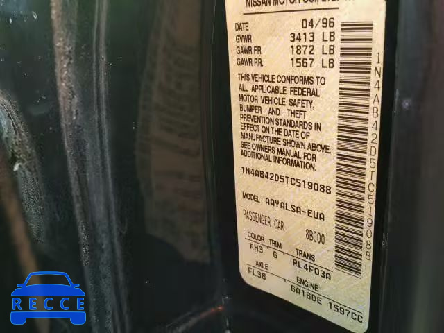 1996 NISSAN 200SX BASE 1N4AB42D5TC519088 image 9