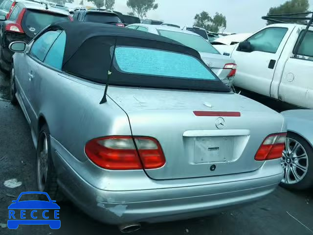 2003 MERCEDES-BENZ CLK 430 WDBLK70G23T138668 image 2