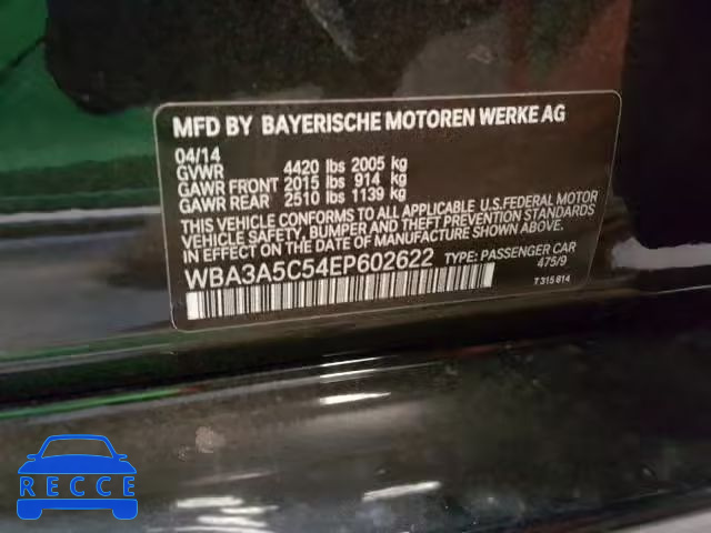 2014 BMW 328 I WBA3A5C54EP602622 image 9