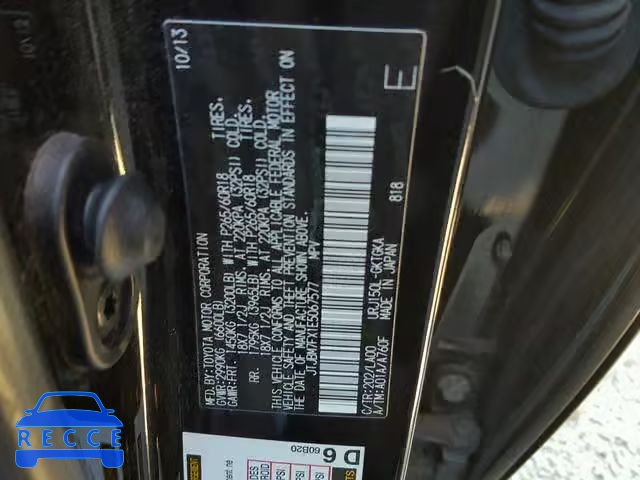 2014 LEXUS GX BASE JTJBM7FX1E5067577 image 9