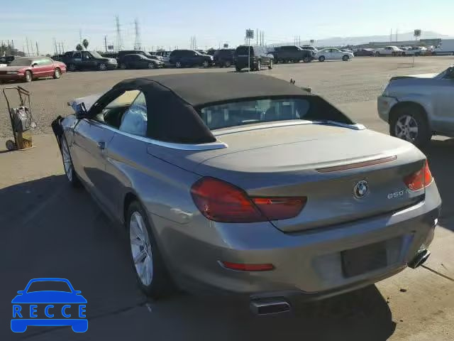 2012 BMW 650 I WBALZ3C58CDL72059 image 2