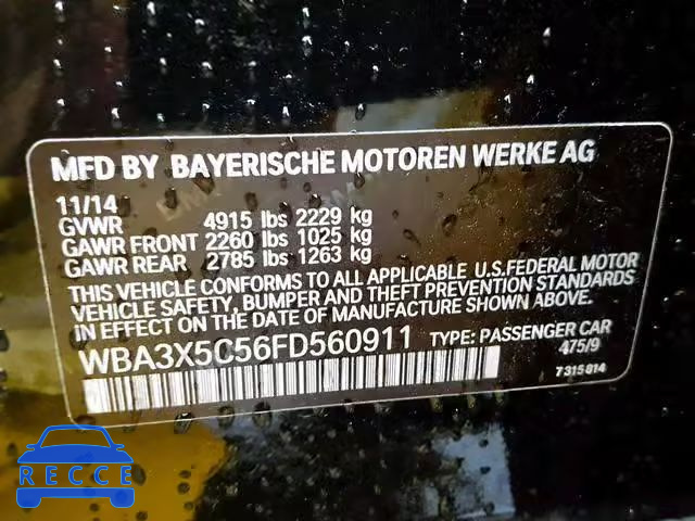 2015 BMW 328 XIGT WBA3X5C56FD560911 image 9