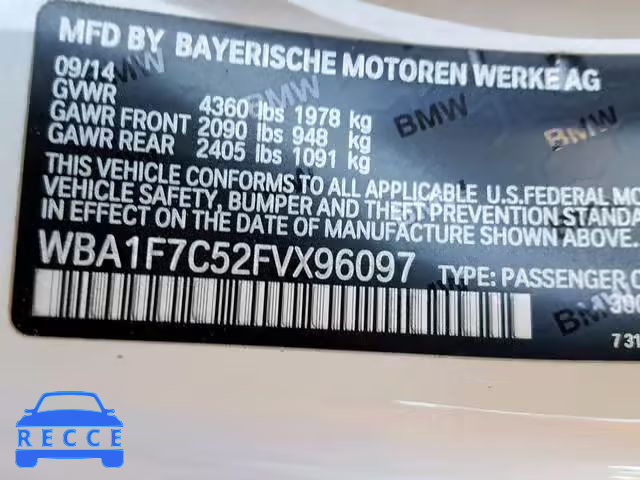 2015 BMW 228 XI WBA1F7C52FVX96097 image 9
