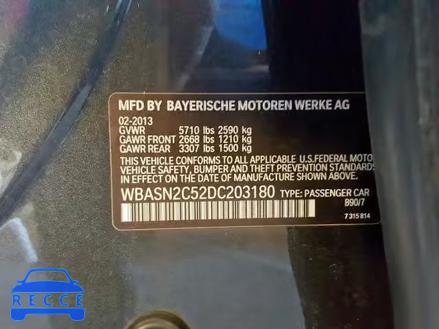 2013 BMW 535 IGT WBASN2C52DC203180 зображення 9