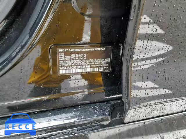 2018 BMW 530 I WBAJA5C52JWA35708 image 9