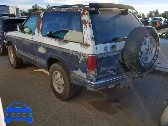 1989 CHEVROLET BLAZER S10 1GNCT18Z6K8107949 image 2