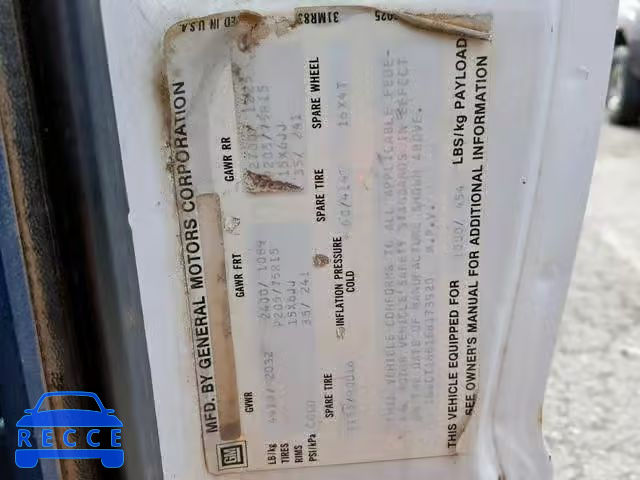1984 CHEVROLET BLAZER S10 1G8CT18B1E8173920 Bild 9