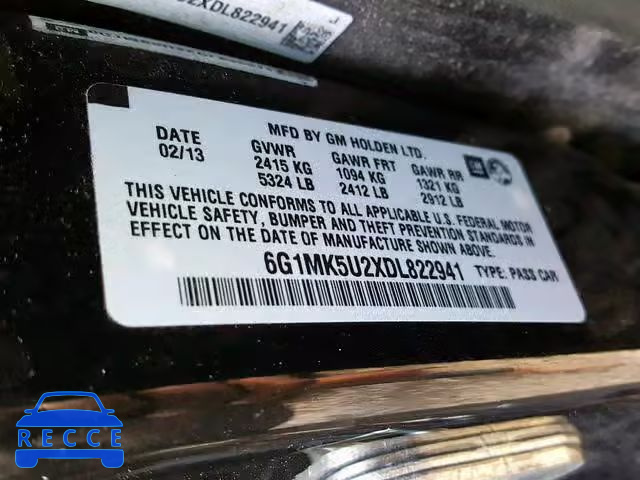 2013 CHEVROLET CAPRICE PO 6G1MK5U2XDL822941 image 9