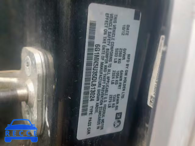2013 CHEVROLET CAPRICE PO 6G1MK5U35DL813024 image 9