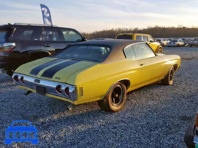 1970 CHEVROLET CHEVELL 1D37U2R514800 image 3