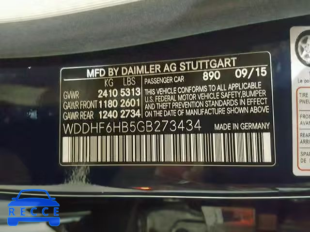 2016 MERCEDES-BENZ E 400 4MAT WDDHF6HB5GB273434 image 9