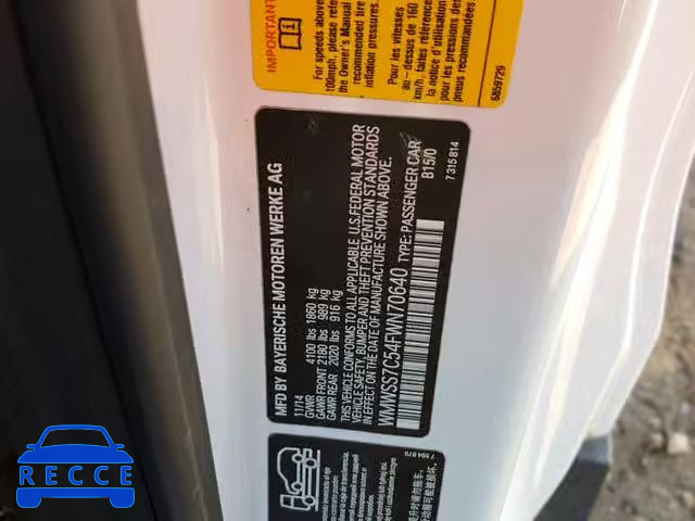 2015 MINI COOPER S P WMWSS7C54FWN70640 Bild 9