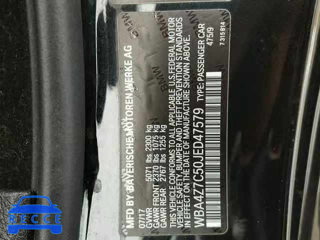 2018 BMW 440XI WBA4Z7C50JED47579 image 9