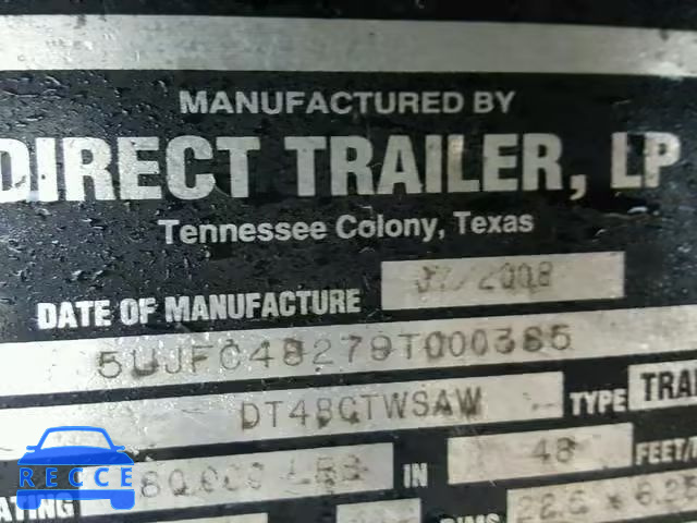 2009 OTHR TRAILER 5UJFC48279T000385 Bild 9