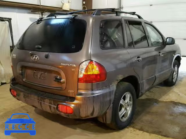 2004 HYUNDAI SANTA FE B KM8SB73D04U629522 зображення 3