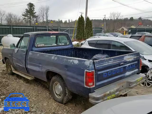 1991 DODGE D-SERIES D 1B7HE16Y7MS248764 image 2