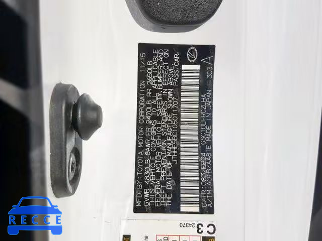 2016 LEXUS RC 350 JTHHE5BC1G5011707 image 9