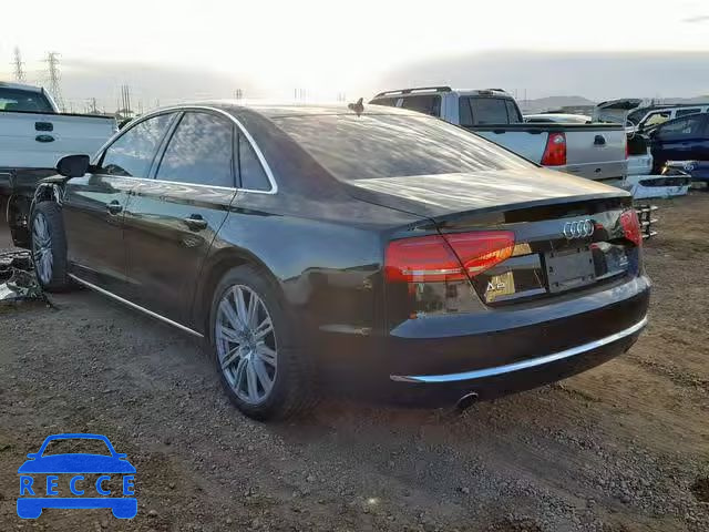 2011 AUDI A8 QUATTRO WAUAVAFDXBN001603 image 2