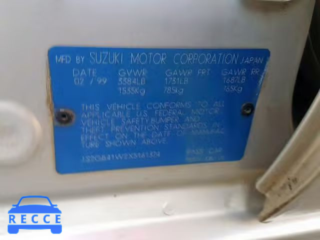 1999 SUZUKI ESTEEM GL JS2GB41W2X5161374 image 9