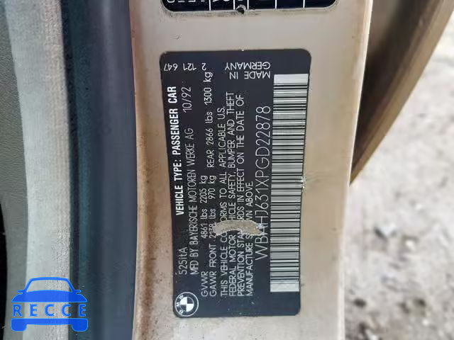 1993 BMW 525 IT AUT WBAHJ631XPGD22878 image 9
