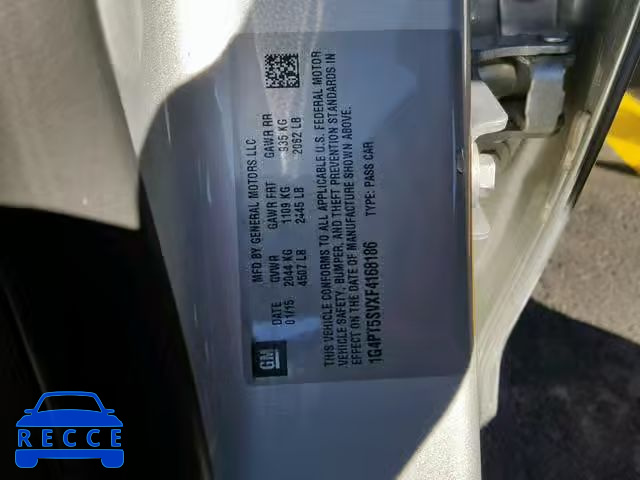 2015 BUICK VERANO PRE 1G4PT5SVXF4168186 image 9