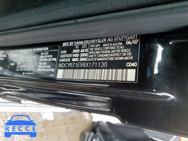 2008 MERCEDES-BENZ G 55 AMG WDCYR71E98X171130 image 9