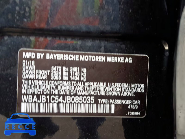 2018 BMW 530XE WBAJB1C54JB085035 зображення 9