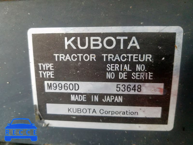 2015 KUBO TRACTOR 53648 зображення 9