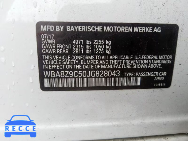 2018 BMW 330 XIGT WBA8Z9C50JG828043 image 9