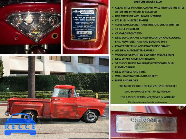 1955 CHEVROLET 3100 H255K015643 image 9