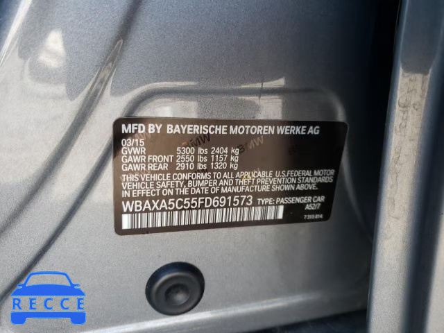 2015 BMW 535 D WBAXA5C55FD691573 image 9