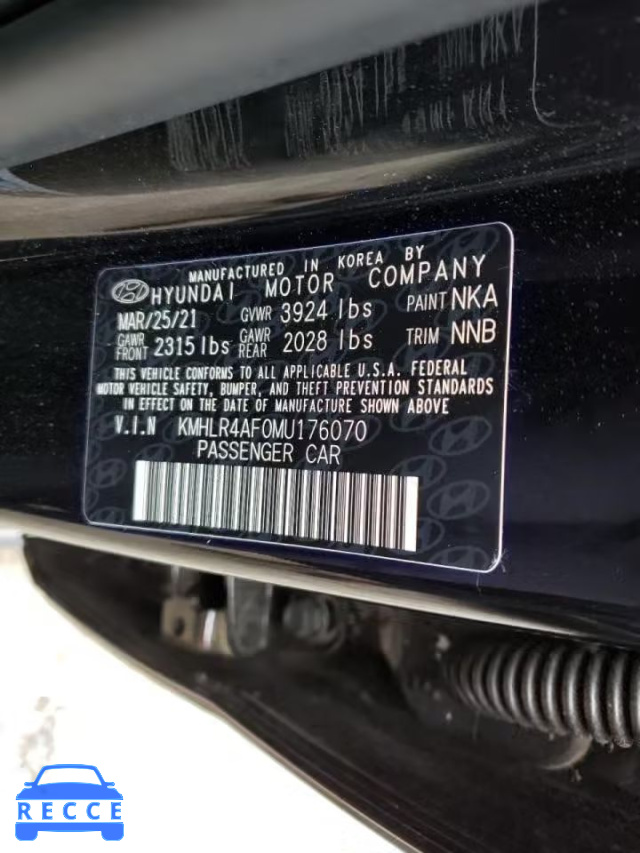 2021 HYUNDAI ELANTRA N KMHLR4AF0MU176070 image 9