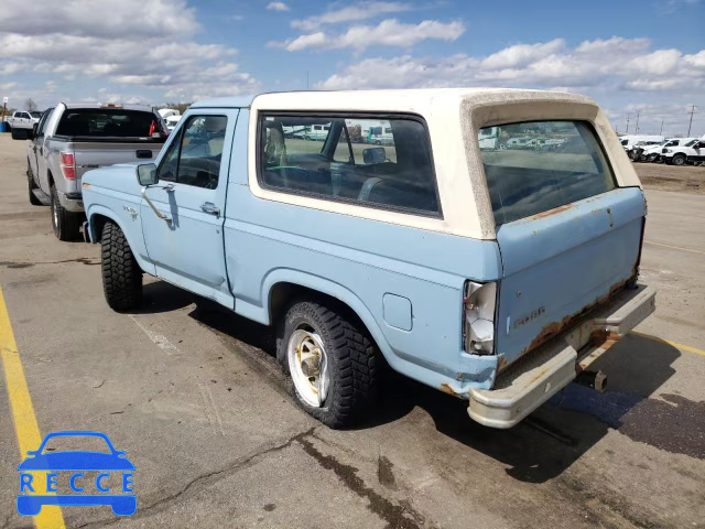 1981 FORD BRONCO U10 1FMDU15G1BLA60898 image 2