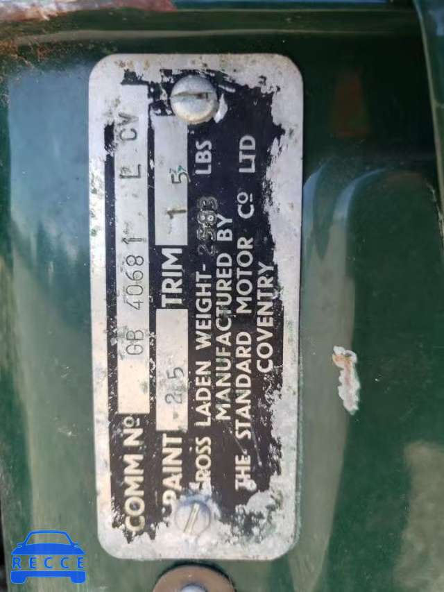 1967 TRIUMPH CAR HERALD GB40681LCV image 9